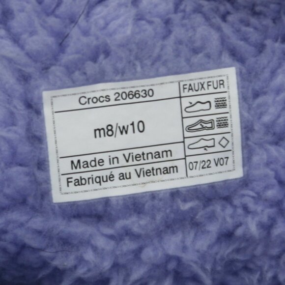 Crocs Ladies 10 Classic Lined Neo Puff Digital Violet Winter Boots - 206630-5PY - Picture 8 of 11